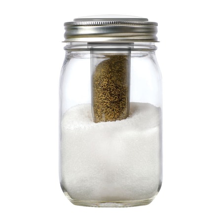 Jarware Jarware Regular Mouth Decorative Jar Lid Salt and Pepper 1 pk 82627